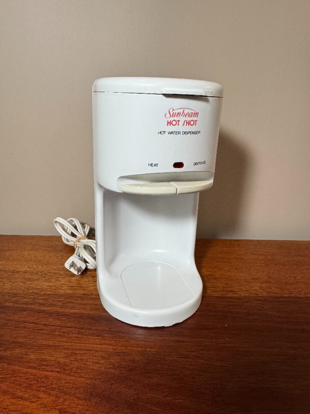 Sunbeam Hot Shot White Hot Water Dispenser #3211 Tested/Works Great